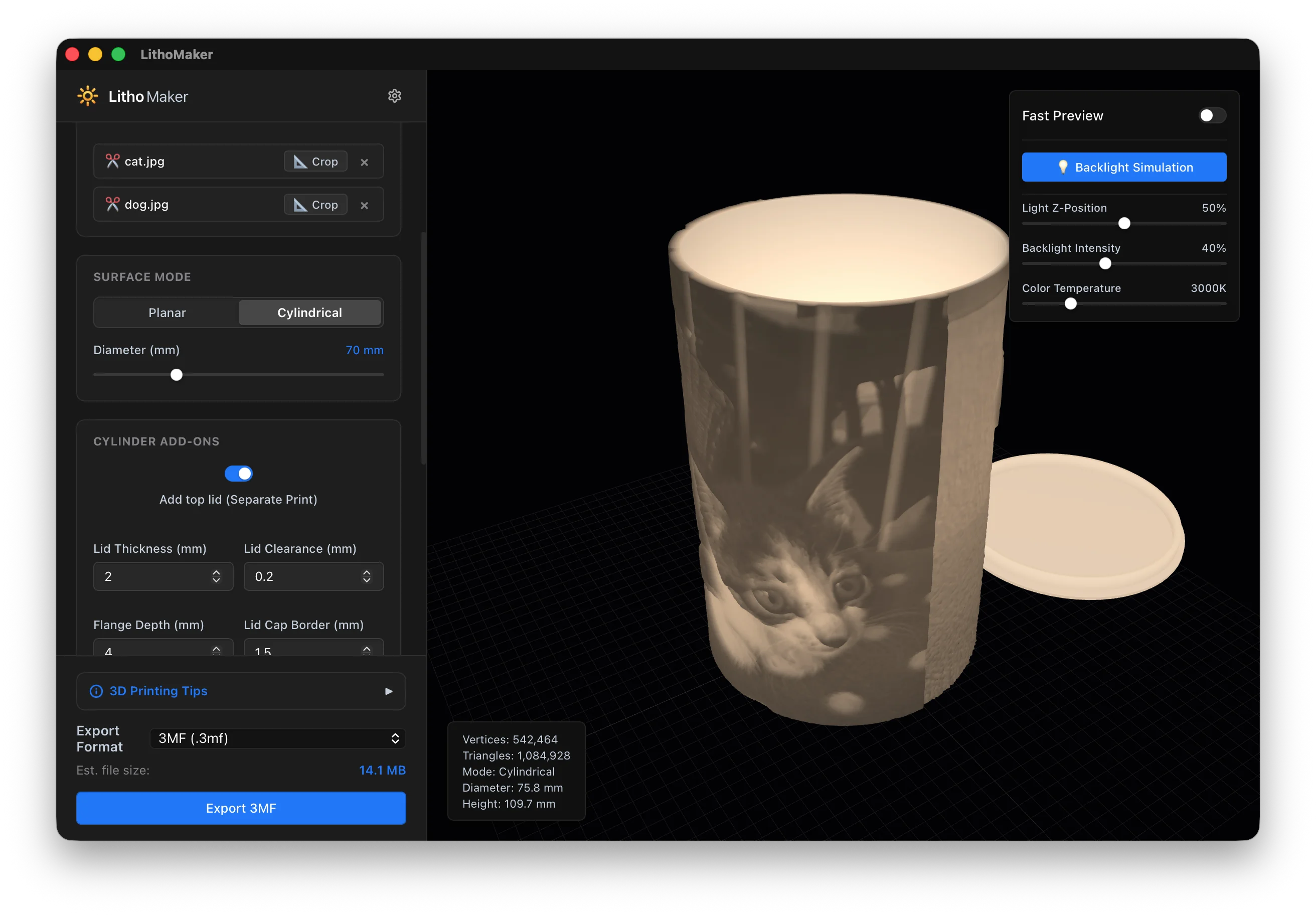 LithoMaker Interface
